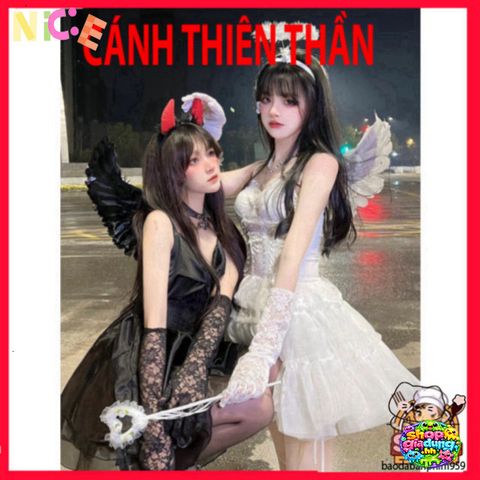 Cánh Quỷ Lông Vũ Cho Bé - Phụ Kiện Halloween & Giáng Sinh Cosplay, Đối Tượng Trẻ Em - Độc Đáo, Siêu Bền, Nhiều Kích Cỡ