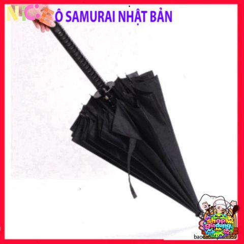 Ô Dù Katana Samurai Đen - Dù Chống Nắng, Chống Mưa Phong Cách Nhật Bản, Thiết Kế Độc Đáo cho Sự Khác Biệt và Thời Trang