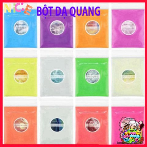 Bột Dạ Quang Siêu Sáng 10g - Màu Sắc Rực Rỡ, Phát Sáng Trong Bóng Tối, Trang Trí Độc Đáo Cho Nghệ Thuật và Không Gian Sống