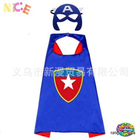 Áo Choàng Hóa Trang Avengers Siêu Anh Hùng với Mặt Nạ - Đồ Chơi Thời Trang Tươi Sáng cho Bé Yêu, Kích Thước 70 x 90 cm