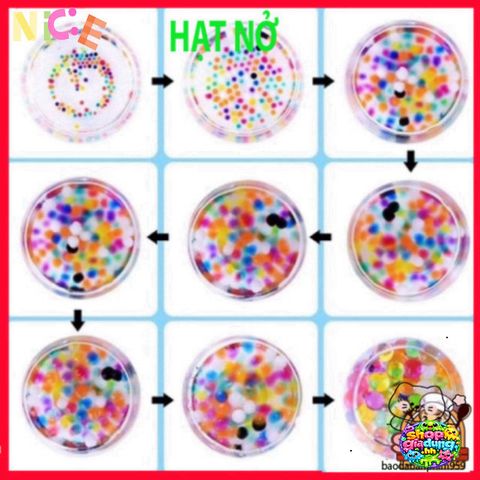 Bộ 5 Gói Hạt Nở Tinh Thể Trân Châu Đa Màu - Nguyên Liệu Tạo Slime, Trang Trí Cây Cảnh, Thủ Công Sáng Tạo
