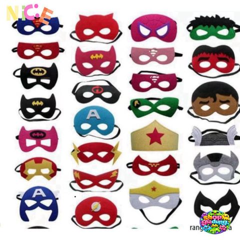 Mặt Nạ Siêu Anh Hùng Cao Cấp Dành Cho Trẻ Em và Người Lớn - Phụ Kiện Tiệc Sinh Nhật, Halloween, Hóa Trang