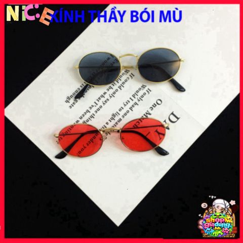 Kính Râm Thời Trang TIN HIN - Kính Mát Phong Cách Ulzzang Tròn Độc Đáo, Phụ Kiện Hè Cho Áo Dài Và Du Lịch