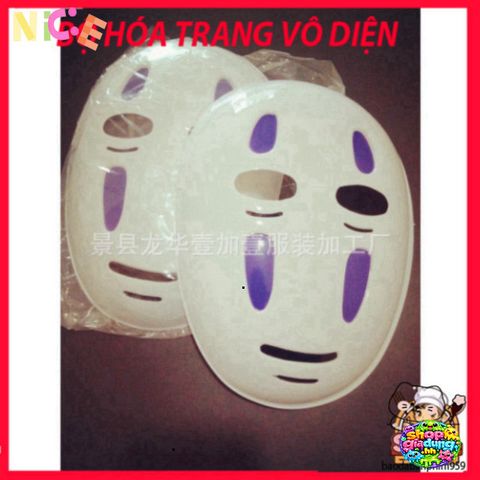 Bộ Hóa Thân Áo Choàng Đen và Mặt Nạ Vô Diện VBJ80 - Phong Cách Spirited Away Cho Mọi Lứa Tuổi, Đồ Hóa Trang Thú Vị