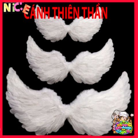 Cánh Cục Cưng Cosplay Trắng Huyền Ảo - Trang Phục Hóa Trang Cho Bé và Người Lớn, Lễ Hội & Chụp Ảnh