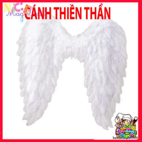 Cánh Thiên Thần Lông Vũ Trắng - Phụ Kiện Halloween Độc Đáo Cho Cosplay - Sự Kiện Hóa Trang Đặc Biệt