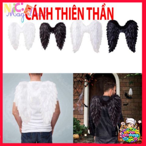 Cánh Thiên Thần Lông Vũ Trắng - Phụ Kiện Halloween Độc Đáo Cho Cosplay - Sự Kiện Hóa Trang Đặc Biệt