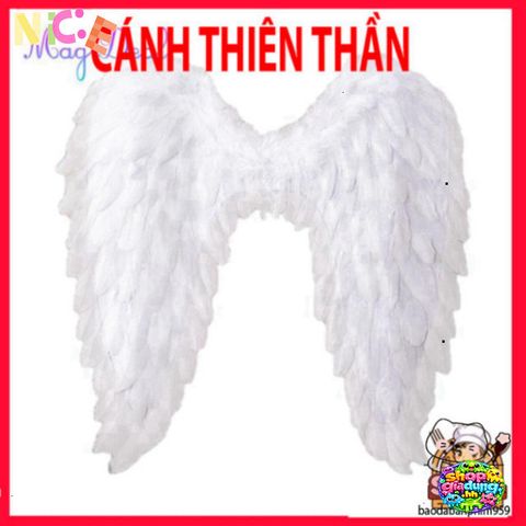 Cánh Thiên Thần Lông Vũ Trắng - Phụ Kiện Halloween Độc Đáo Cho Cosplay - Sự Kiện Hóa Trang Đặc Biệt