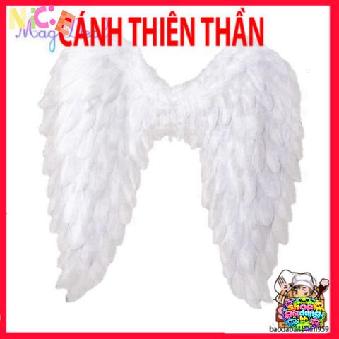 Cánh Thiên Thần Lông Vũ Trắng - Phụ Kiện Halloween Độc Đáo Cho Cosplay - Sự Kiện Hóa Trang Đặc Biệt