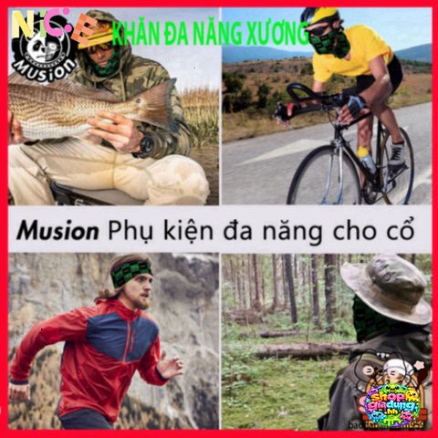 Áo Khẩu Trang Đa Năng Musion - Bảo Vệ UV, Thoáng Khí, 12 Cách Đeo, Phù Hợp Khi Đi Mô Tô và Ngoài Trời