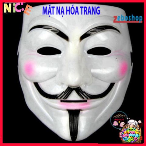 Mặt Nạ Halloween V for Vendetta - Phụ Kiện Cosplay Độc Đáo Cho Bữa Tiệc Hóa Trang, Gợi Cảm Hứng Bí Ẩn