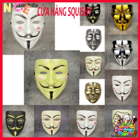 Mặt Nạ Huyền Bí Anonymous Vendetta - Phụ Kiện Hóa Trang Halloween Độc Đáo, Quà Tặng Đặc Biệt Cho Mọi Lứa Tuổi