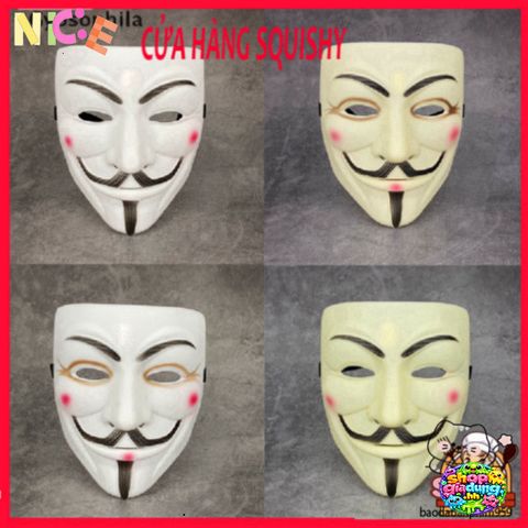 Mặt Nạ Huyền Bí Anonymous Vendetta - Phụ Kiện Hóa Trang Halloween Độc Đáo, Quà Tặng Đặc Biệt Cho Mọi Lứa Tuổi