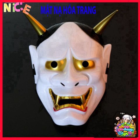 Mặt Nạ Oni Noh Hannya - Phụ Kiện Halloween Độc Đáo, Quái Vật Nhật Bản, Thích Hợp Cho Tiệc Hóa Trang Và Sự Kiện Ẩn Bí