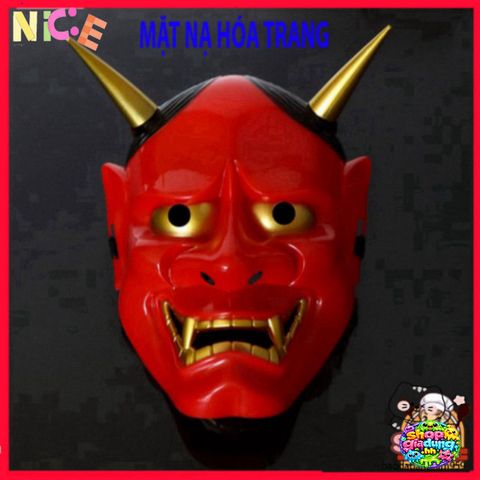 Mặt Nạ Oni Noh Hannya - Phụ Kiện Halloween Độc Đáo, Quái Vật Nhật Bản, Thích Hợp Cho Tiệc Hóa Trang Và Sự Kiện Ẩn Bí