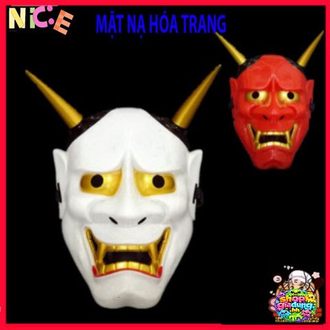 Mặt Nạ Oni Noh Hannya - Phụ Kiện Halloween Độc Đáo, Quái Vật Nhật Bản, Thích Hợp Cho Tiệc Hóa Trang Và Sự Kiện Ẩn Bí