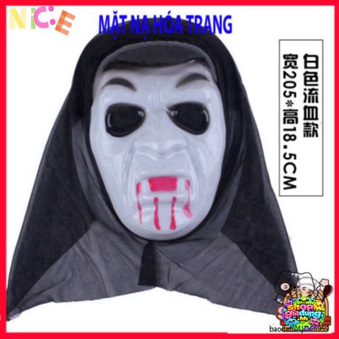 Mặt Nạ Scream Đen Halloween - Phụ Kiện Thời Trang Ma Quái Cho Buổi Tiệc Hóa Trang