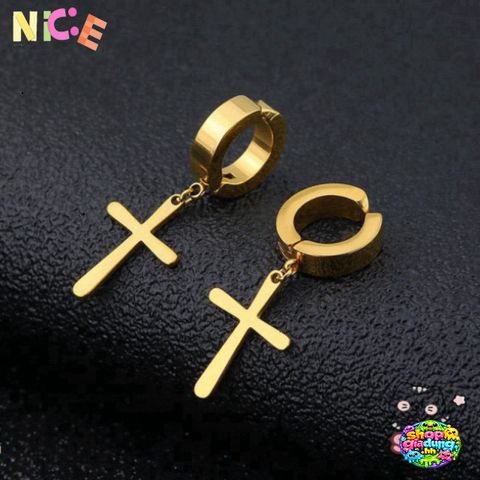 Khuyên Tai Titan Hình Thánh Giá BTN-6065 - Phụ Kiện Thời Trang Cao Cấp Phong Cách Hàn Quốc Cho Nam Nữ, Xu Hướng 2023