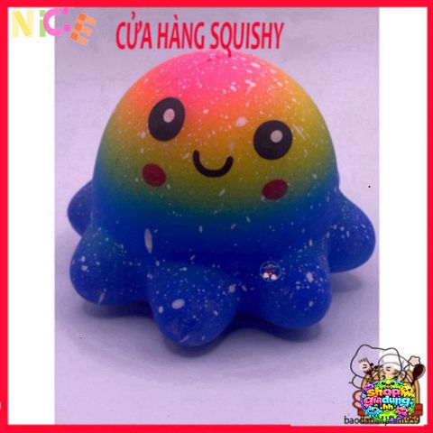 Đồ Chơi Squishy Dễ Thương Hình Bạch Tuộc - Món Quà Tuyệt Vời Cho Trẻ Em & Người Lớn, An Toàn & Bền Bỉ.
