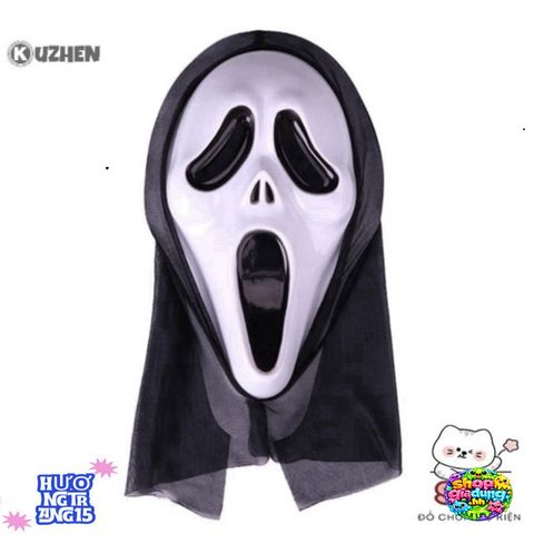 Mặt Nạ Kinh Dị KUZHEN Cosplay Halloween - Mặt Nạ Quỷ Dính Lưỡi Đen Siêu Ngầu Cho Tiệc Hóa Trang, Lễ Hội