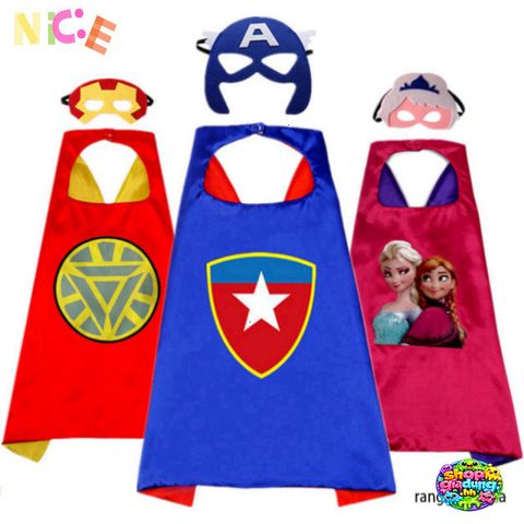 Áo Choàng Siêu Nhày Kèm Mặt Nạ Vải Trẻ Em - Hóa Thân Người Nhện Độc Đáo Cho Tiệc Cosplay và Sinh Nhật