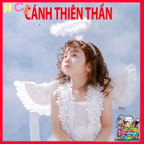 Cánh Lông Vũ Trắng Độc Đáo - Phụ Kiện Halloween, Cosplay, Tiệc Hóa Trang, Rực Rỡ, Chất Liệu Tự Nhiên, Phong Cách Thiên Thần