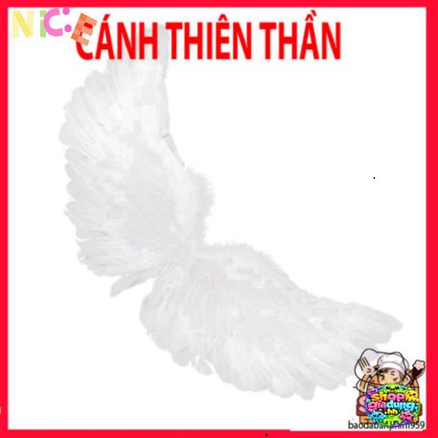 Cánh Lông Vũ Trắng Độc Đáo - Phụ Kiện Halloween, Cosplay, Tiệc Hóa Trang, Rực Rỡ, Chất Liệu Tự Nhiên, Phong Cách Thiên Thần