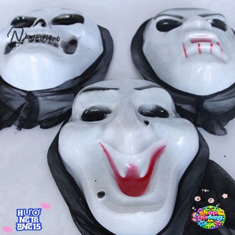 Mặt Nạ Hip Hop Cosplay Halloween - Phụ Kiện Thời Trang Độc Đáo, Tạo Dáng Nghệ Thuật Cho Mọi Tiệc Tùng, Unisex