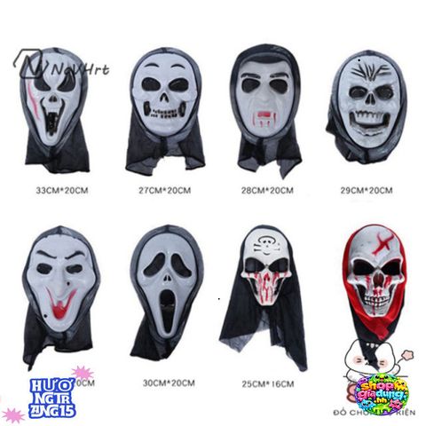 Mặt Nạ Hip Hop Cosplay Halloween - Phụ Kiện Thời Trang Độc Đáo, Tạo Dáng Nghệ Thuật Cho Mọi Tiệc Tùng, Unisex
