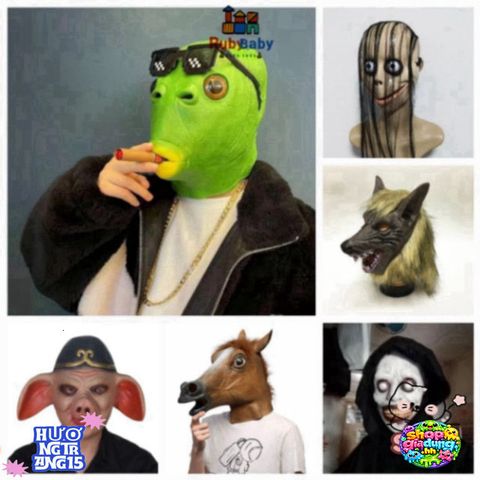 Mặt Nạ Quỷ Cá Xanh Halloween - Phụ Kiện Cosplay Độc Đáo Dành Cho Trẻ Em, Thích Hợp Cho Tiệc Hóa Trang, Tạo Dựng Phong Cách Riêng Biệt