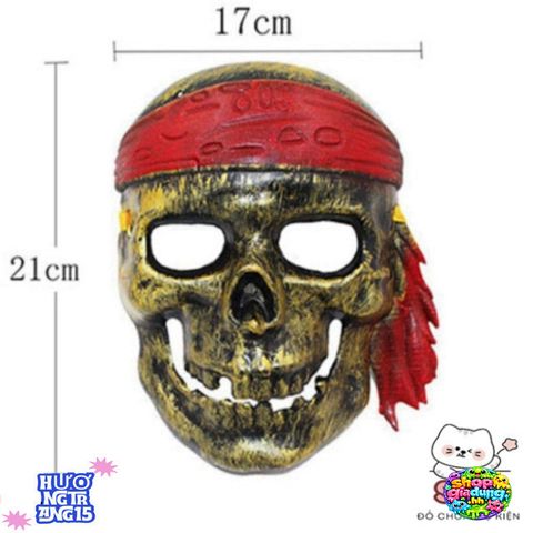 Mặt Nạ Đầu Lâu Cướp Biển 3D - Phụ Kiện Cosplay Độc Đáo Cho Halloween - Nghệ Thuật và Phong Cách Ấn Tượng