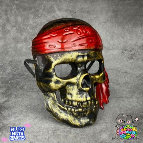 Mặt Nạ Đầu Lâu Cướp Biển 3D - Phụ Kiện Cosplay Độc Đáo Cho Halloween - Nghệ Thuật và Phong Cách Ấn Tượng