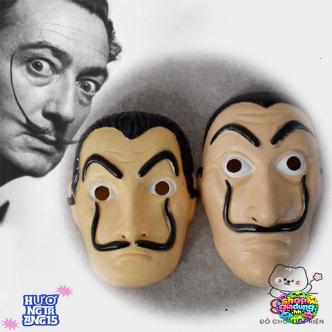 Mặt Nạ Hóa Trang Salvador Dali - Phong Cách La Casa De Papel Cho Halloween & Tiệc Hóa Trang - Phụ Kiện Độc Đáo Nam Nữ