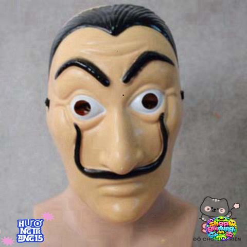 Mặt Nạ Hóa Trang Salvador Dali - Phong Cách La Casa De Papel Cho Halloween & Tiệc Hóa Trang - Phụ Kiện Độc Đáo Nam Nữ