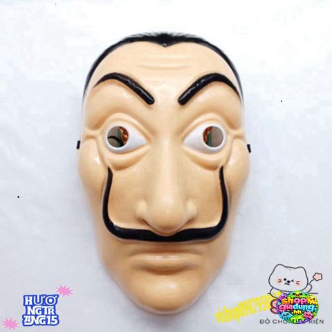 Mặt Nạ Hóa Trang Salvador Dali - Phong Cách La Casa De Papel Cho Halloween & Tiệc Hóa Trang - Phụ Kiện Độc Đáo Nam Nữ