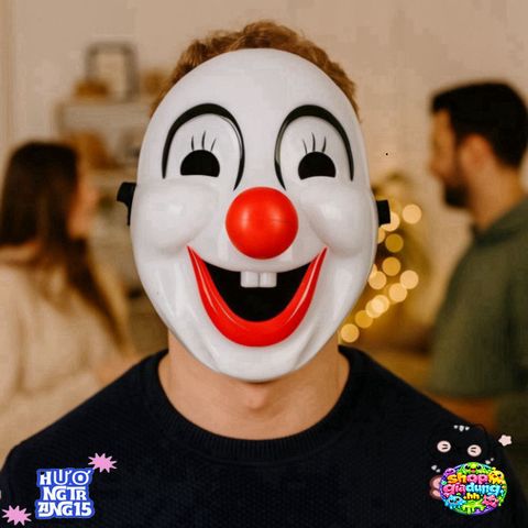 Mặt Nạ Chú Hề Halloween PVC - Phụ Kiện Hóa Trang Đầy Ma Mị Cho Bữa Tiệc Halloween Vui Nhộn