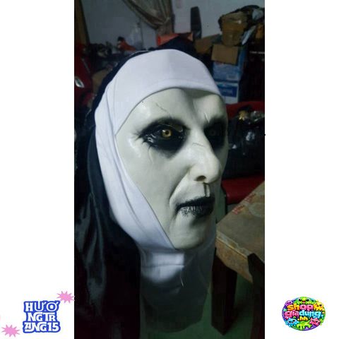 Mặt Nạ Valak Kinh Hoàng - Halloween Horror Movie Mask Cao Su Rùng Rợn Dành Cho Fan Phim Ma Sơ