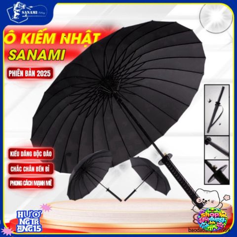 Ô Dù Kiếm Nhật Katana Cao Cấp - Ô Chống Mưa Sang Trọng Với Thiết Kế Hình Thanh Kiếm - Quà Tặng Găng Tay Phượt Thủ