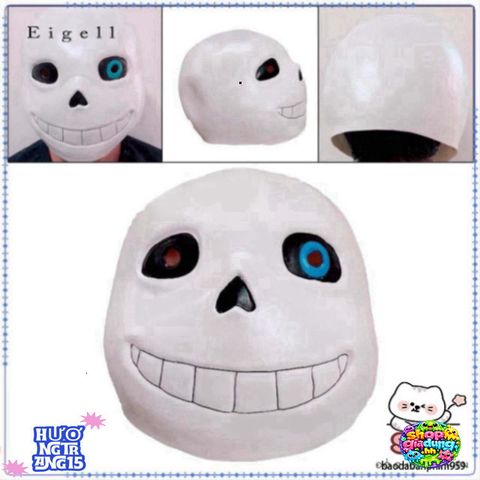 Mặt Nạ Cao Su Undertale Sans - Phụ Kiện Halloween Độc Đáo Cho Người Hâm Mộ Game, Thiết Kế Nghệ Thuật Thời Trang Hóa Trang