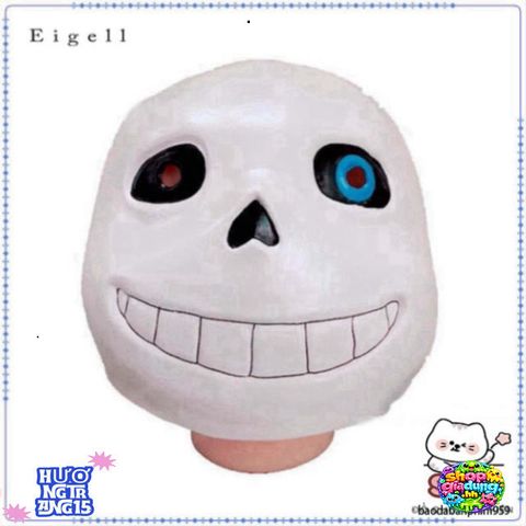 Mặt Nạ Cao Su Undertale Sans - Phụ Kiện Halloween Độc Đáo Cho Người Hâm Mộ Game, Thiết Kế Nghệ Thuật Thời Trang Hóa Trang