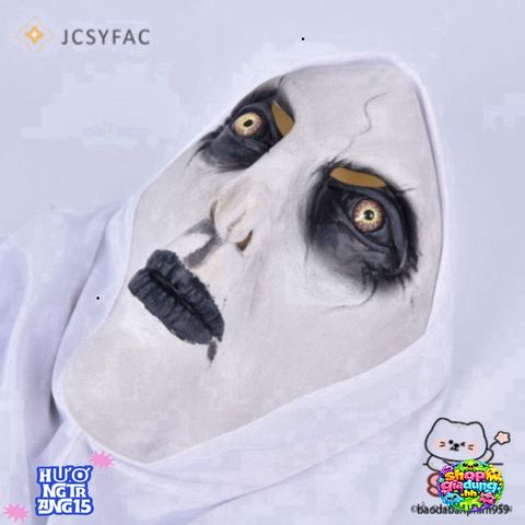 Mặt Nạ Halloween Valak Cao Su - Bộ Cosplay Nữ Tu Kinh Dị, Hóa Trang Độc Đáo Cho Tiệc Tùng và Sự Kiện