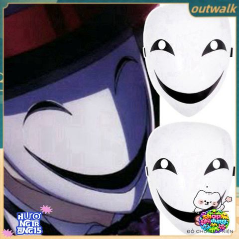 Mặt Nạ Hoạt Hình Halloween Đen Trắng - Đạo Cụ Thời Trang Độc Đáo Cho Bữa Tiệc Hóa Trang và Lễ Hội