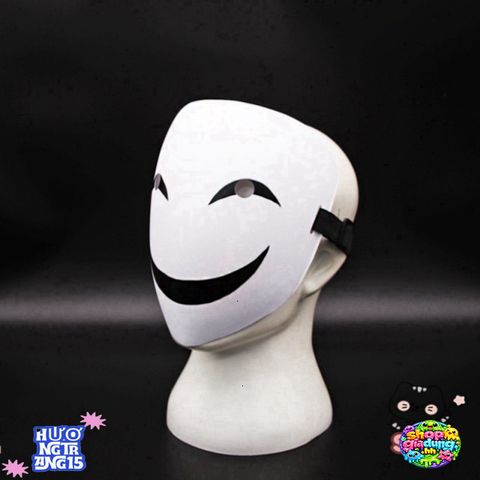 Mặt Nạ Hoạt Hình Halloween Đen Trắng - Đạo Cụ Thời Trang Độc Đáo Cho Bữa Tiệc Hóa Trang và Lễ Hội
