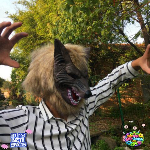 Mặt Nạ Hóa Trang Ma Sói - Phụ Kiện Cosplay Độc Đáo Cho Bữa Tiệc Halloween và Lễ Hội Hóa Trang