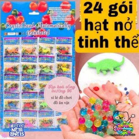 24 Hạt Tinh Thể Nở Rực Rỡ Trang Trí Bình Hoa Chậu Cây - Sáng Tạo Không Gian Sống An Toàn, Thích Hợp Quà Tặng