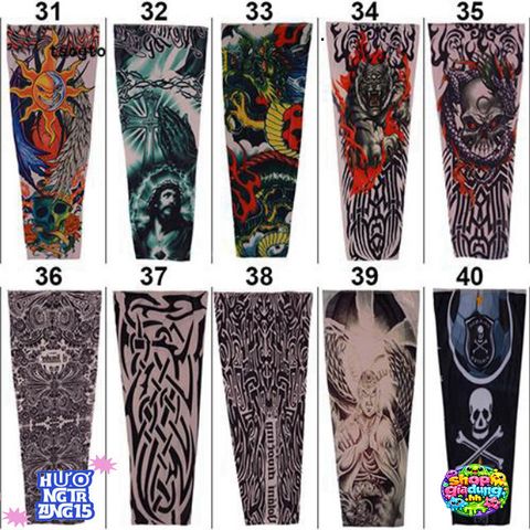 Áo Bọc Tay Chống UV Xăm Độc Đáo - Protector Ngoài Trời Có Khả Năng Co Giãn, An Toàn Cho Da, Phong Cách Streetwear