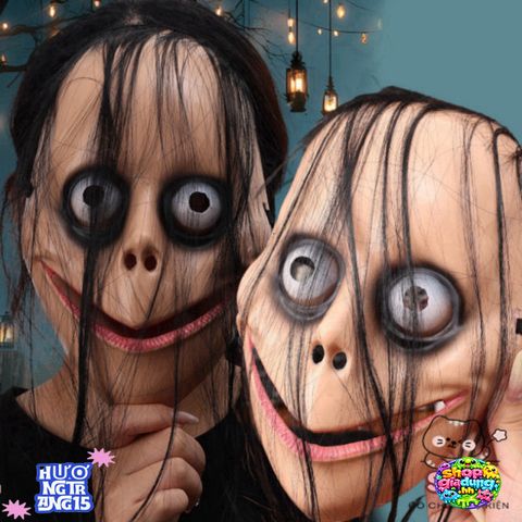 Mặt Nạ Halloween Kinh Dị Dáng Tóc Dài - Phụ Kiện Cosplay Ma Quái Cho Bữa Tiệc Hóa Trang, Đồ Chơi Kinh Dị Cho Tất Cả Lứa Tuổi