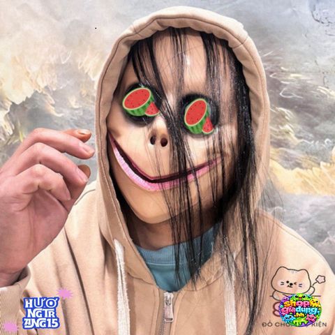 Mặt Nạ Halloween Kinh Dị Dáng Tóc Dài - Phụ Kiện Cosplay Ma Quái Cho Bữa Tiệc Hóa Trang, Đồ Chơi Kinh Dị Cho Tất Cả Lứa Tuổi