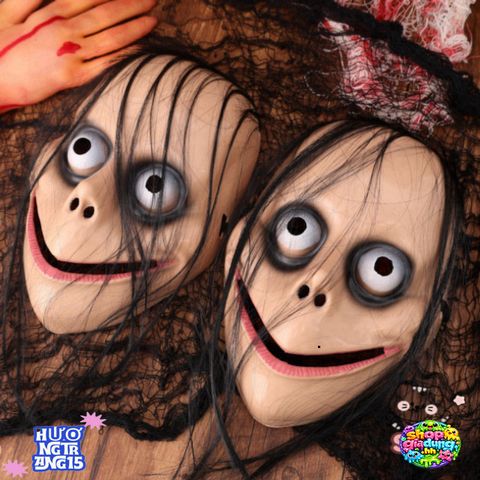 Mặt Nạ Halloween Kinh Dị Dáng Tóc Dài - Phụ Kiện Cosplay Ma Quái Cho Bữa Tiệc Hóa Trang, Đồ Chơi Kinh Dị Cho Tất Cả Lứa Tuổi