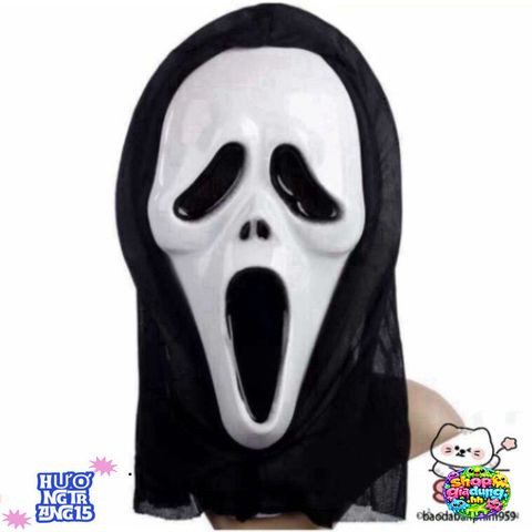 Bộ Trang Phục Hóa Trang Thần Chết Halloween - Áo Bộ Xương + Mặt Nạ Ma + Lưỡi Hái 1m - Phụ Kiện Cuốn Hút Cho Lễ Hội Ma Quái